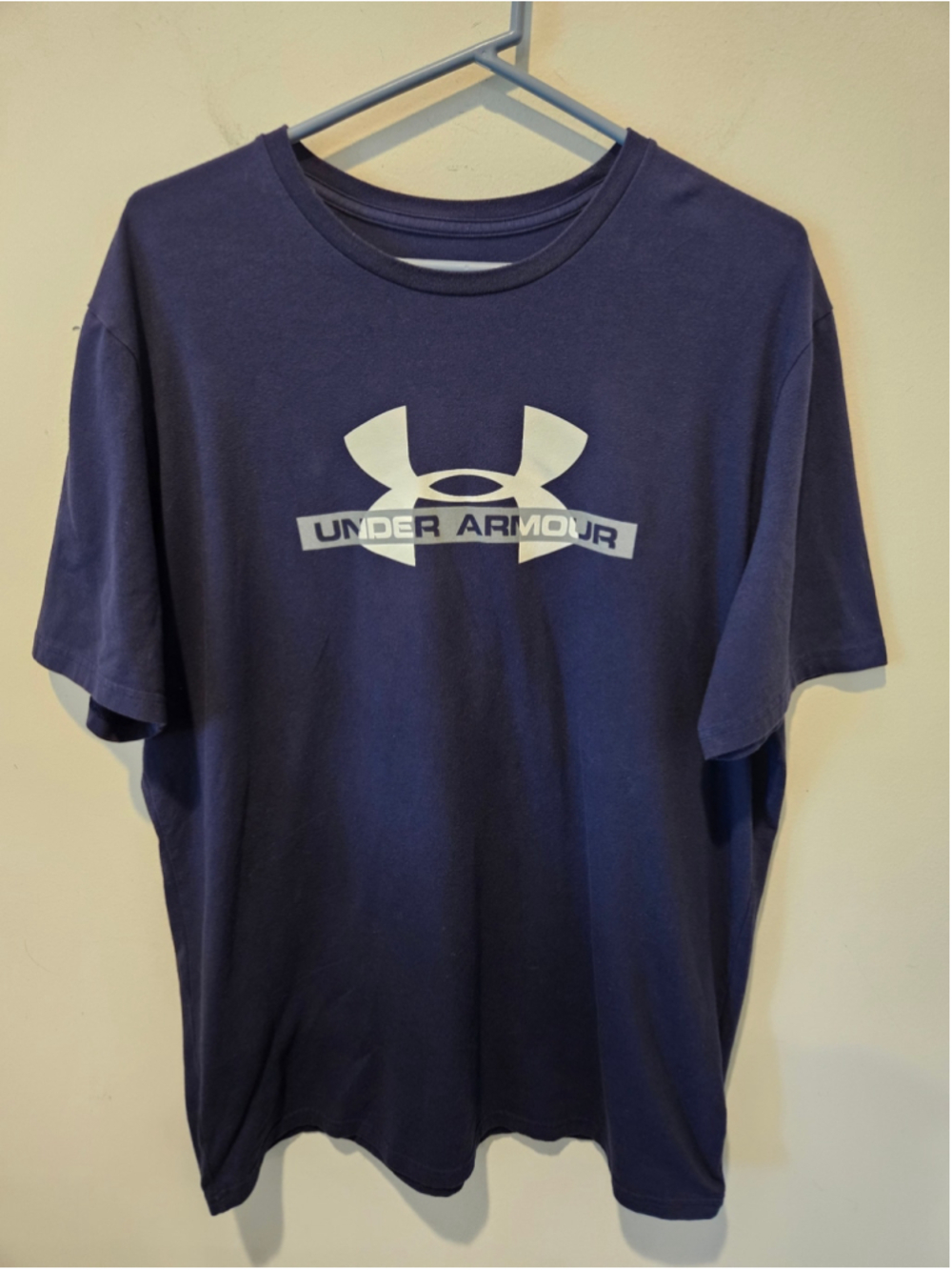 Men's Under Armour HeatGear Short Sleeve Tee Navy Blue Size XL